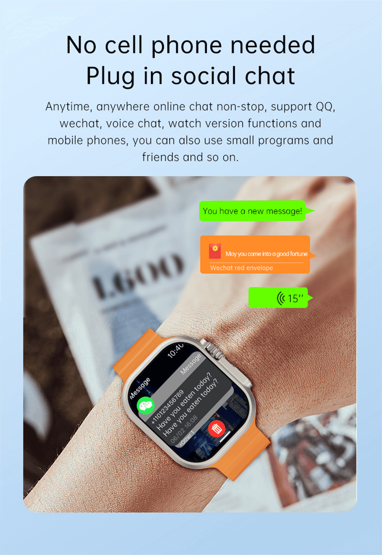 GS Ultra 4G Sim Card Android Watch Smartwatch High Definition Full Screen 2.13 Inches AMOLED-Shenzhen Shengye Technology Co. Ltd