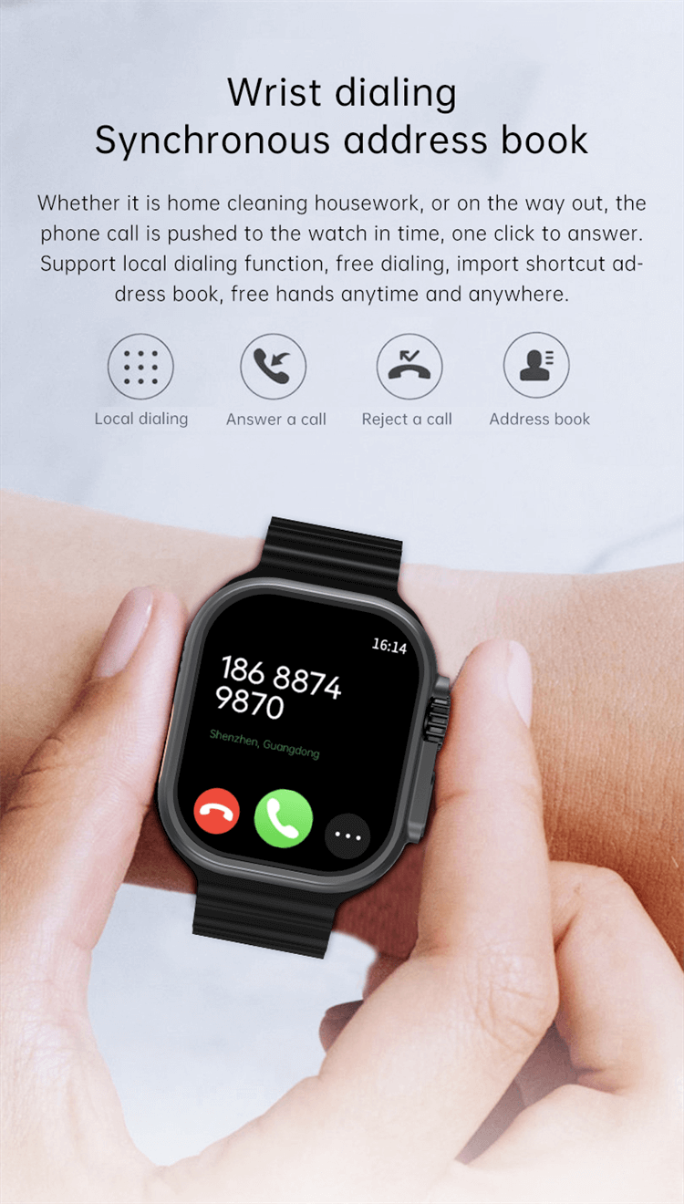 GS Ultra 4G Carte Sim Montre Android Smartwatch Haute Définition Plein écran 2,13 pouces AMOLED-Shenzhen Shengye Technology Co., Ltd