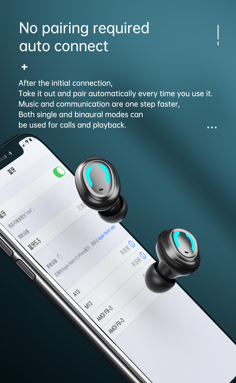 GQ-03 Earbuds High Definition Mirror Large Screen Smart Touch Magnatic Hatch Cover-Shenzhen Shengye Technology Co. Ltd