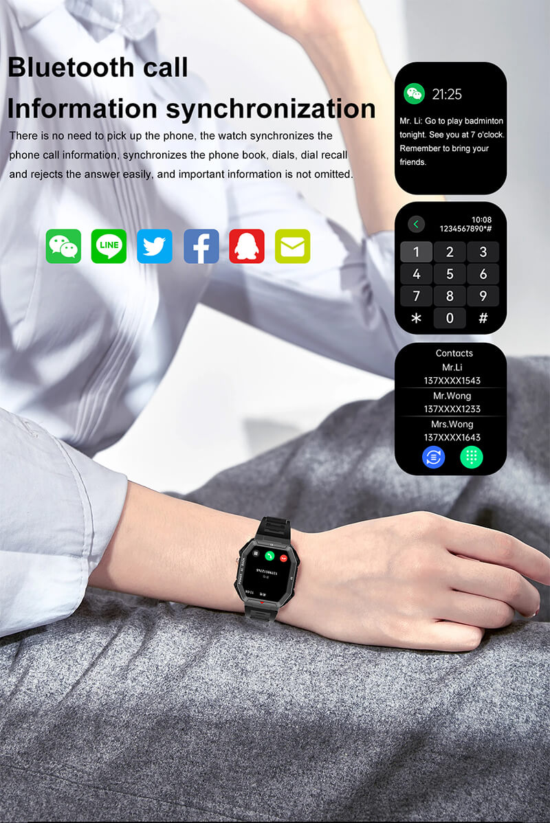 DT108 Smartwatch Outdoor Sports Style Ultra-Clear Screen Healthy Monitoring-Shenzhen Shengye Technology Co.,Ltd