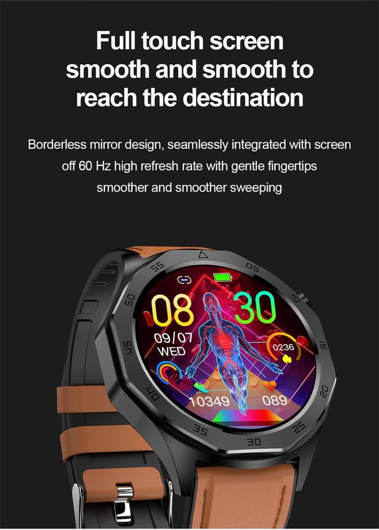 ET480 Smartwatch AMOLED Écran rétinien élevé Fonction d'électrocardiogramme ECG Surveillance saine-Shenzhen Shengye Technology Co., Ltd