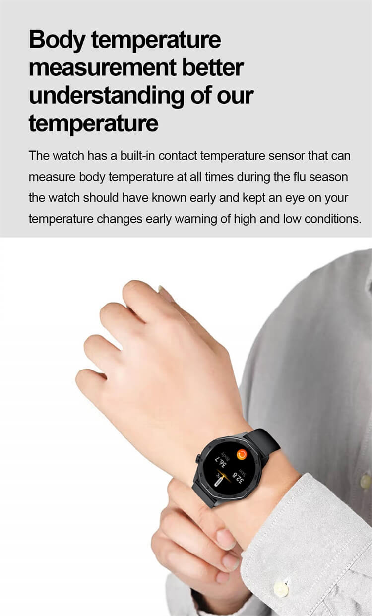 ET480 Smartwatch AMOLED Écran rétinien élevé Fonction d'électrocardiogramme ECG Surveillance saine-Shenzhen Shengye Technology Co., Ltd