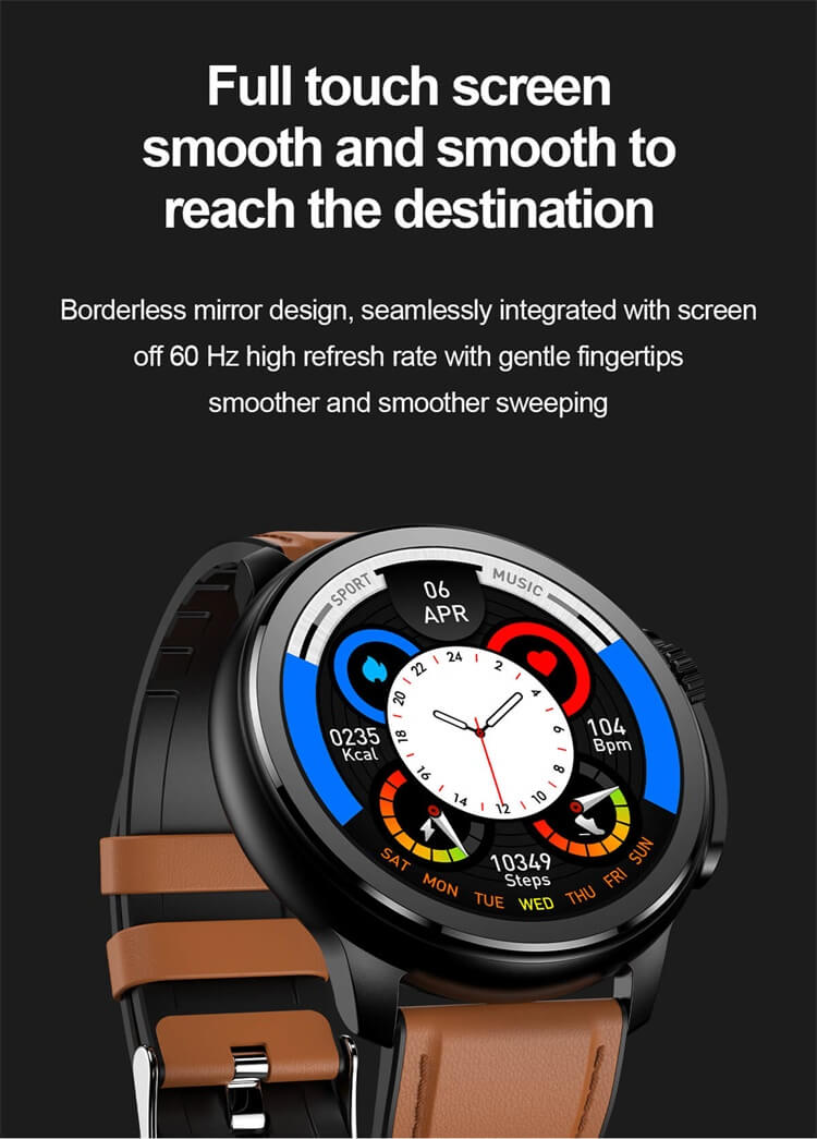 ET481 Smartwatch Monitoraggio del battito cardiaco Schermo AMOLED Monitoraggio della glicemia-Shenzhen Shengye Technology Co., Ltd