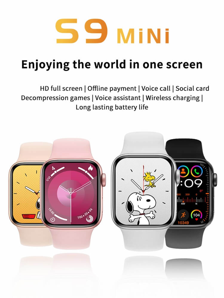 S9 MiNi Smartwatch 1.75 Inch Ultra Clear Large Screen High Refresh Rate Healthy Monitoring-Shenzhen Shengye Technology Co.,Ltd