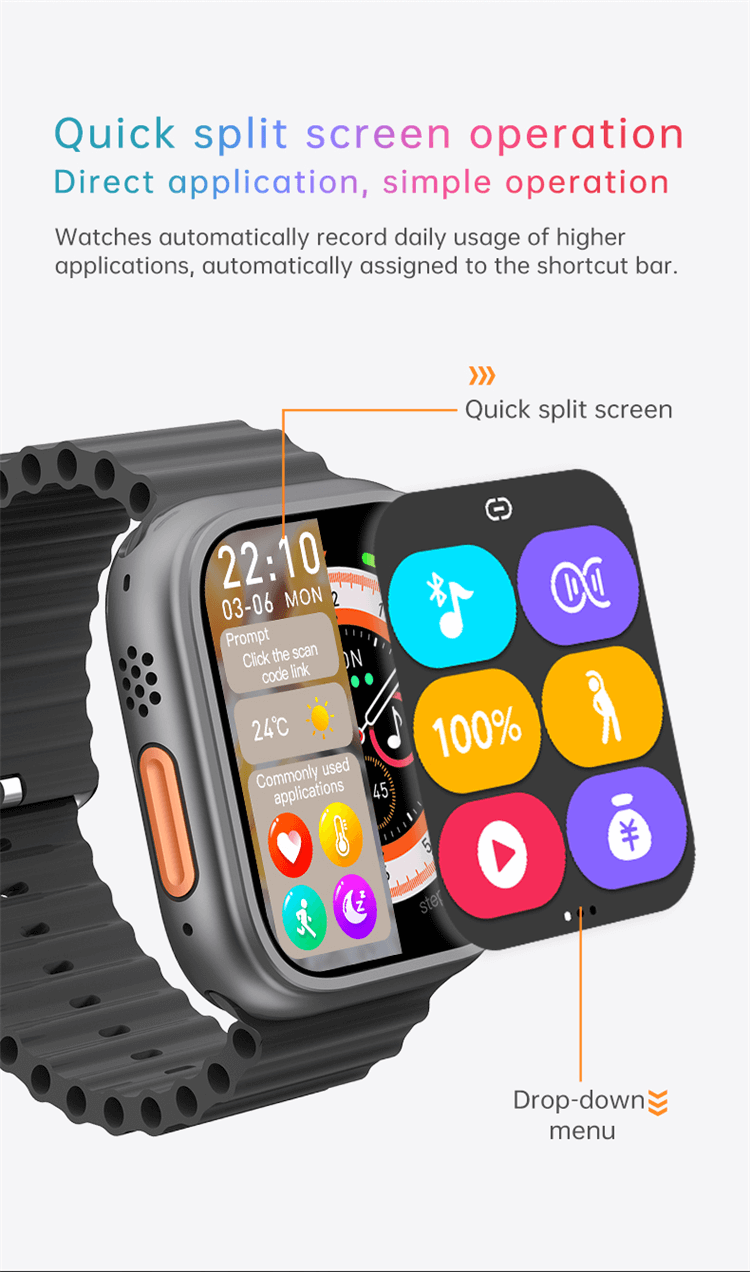 U9 MiNi Smartwatch Monitoraggio sano Schermo intero Display HD da 1,75 pollici Grande capacità della batteria-Shenzhen Shengye Technology Co., Ltd