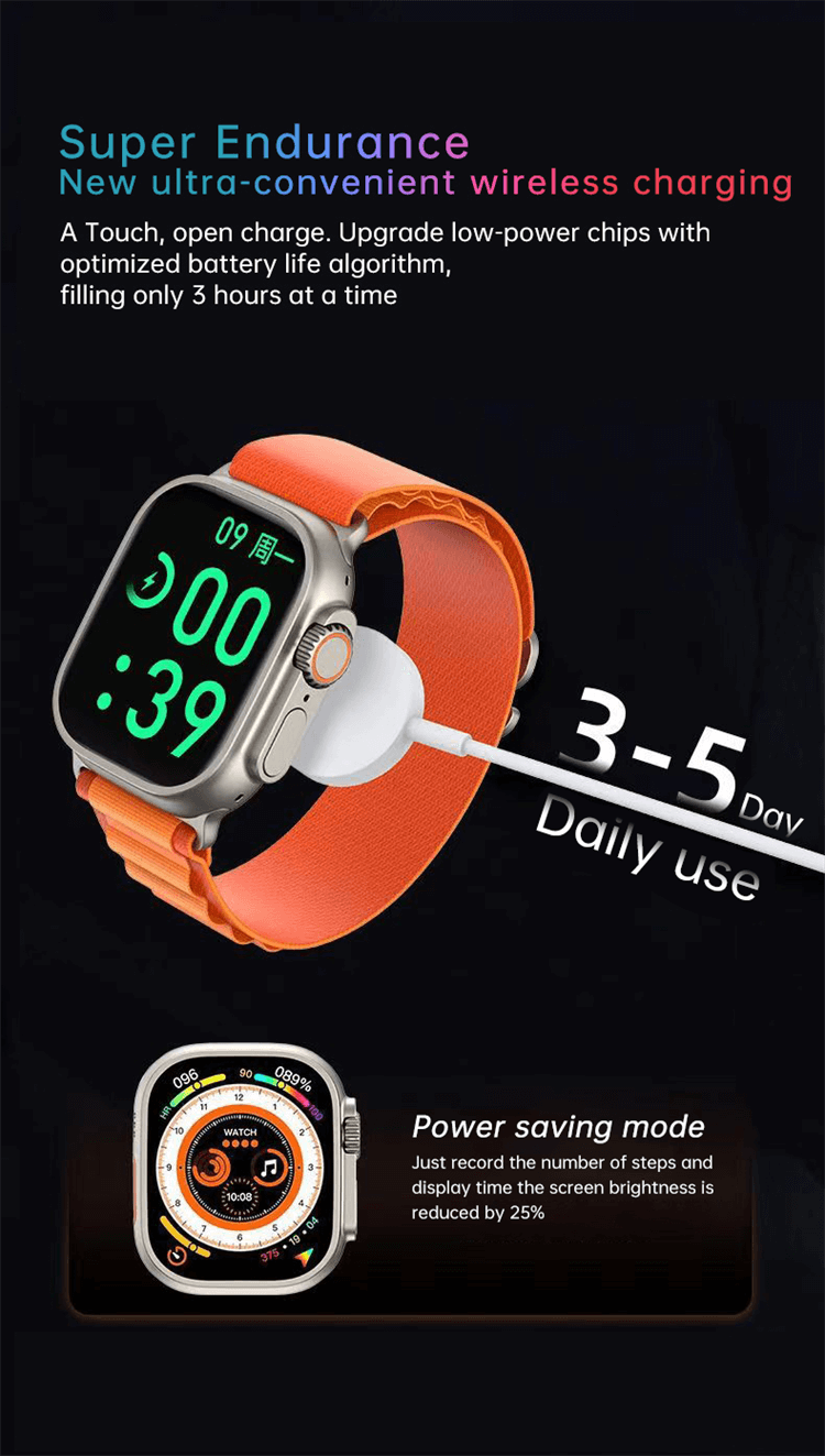 U9 MiNi Smartwatch مراقبة صحية شاشة كاملة HD 1.75 بوصة عرض سعة بطارية كبيرة - Shenzhen Shengye Technology Co.,Ltd