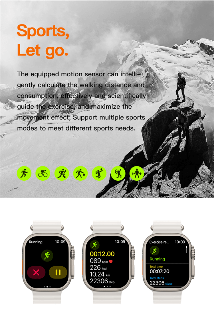 T900 Ultra 2 Smartwatch 2.09 Inches Large Screen Long Standby Time Brightness Display-Shenzhen Shengye Technology Co.,Ltd