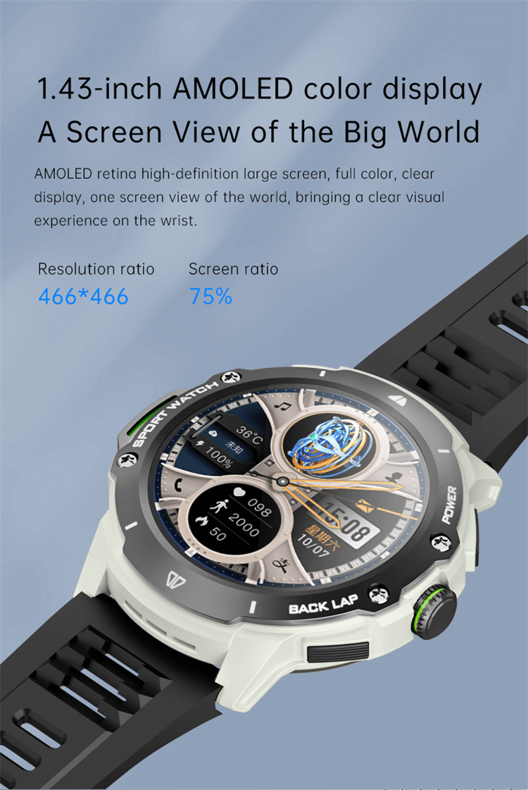 G15 PRO Smartwatch 4G Full Network Connectivity High Definition 1,43 ιντσών Έγχρωμη οθόνη AMOLED-Shenzhen Shengye Technology Co.,Ltd