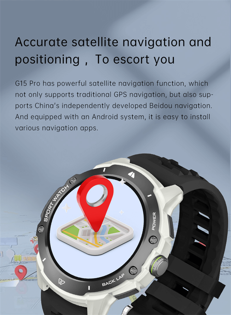 G15 PRO Smartwatch 4G اتصال كامل بالشبكة شاشة ملونة AMOLED عالية الوضوح مقاس 1.43 بوصة - Shenzhen Shengye Technology Co.,Ltd