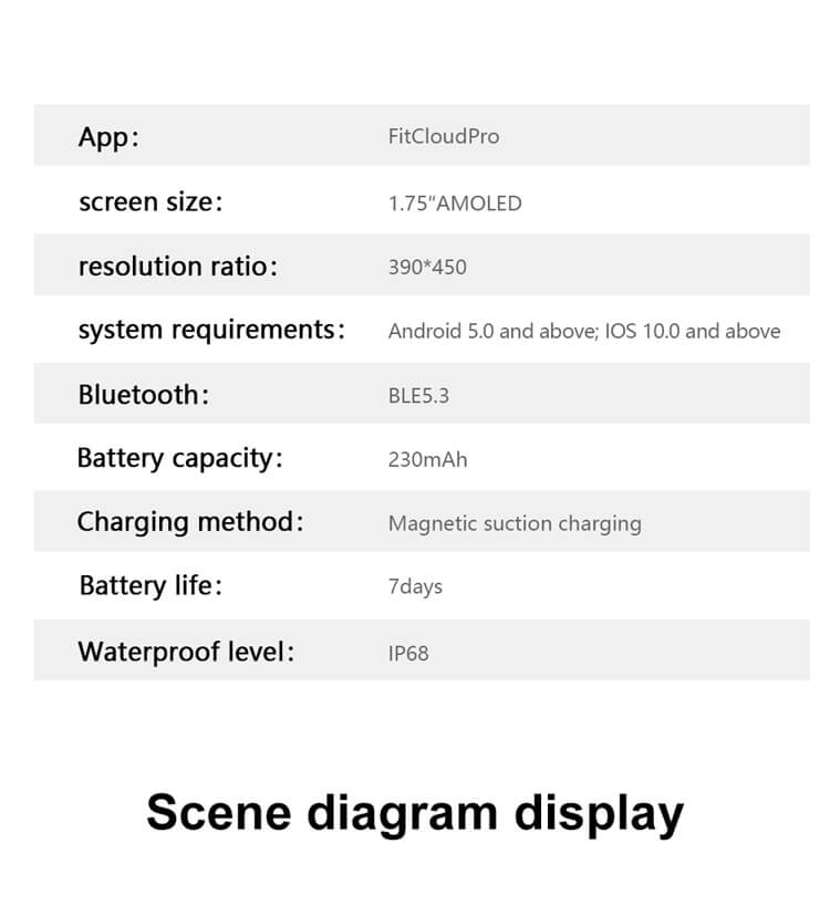 HD12 แฟชั่นสมาร์ทวอทช์หน้าจอ AMOLED ขนาด 1.75 นิ้วการควบคุมการเข้าถึง NFC การตรวจสอบสุขภาพที่ดี-Shenzhen Shengye Technology Co.,Ltd