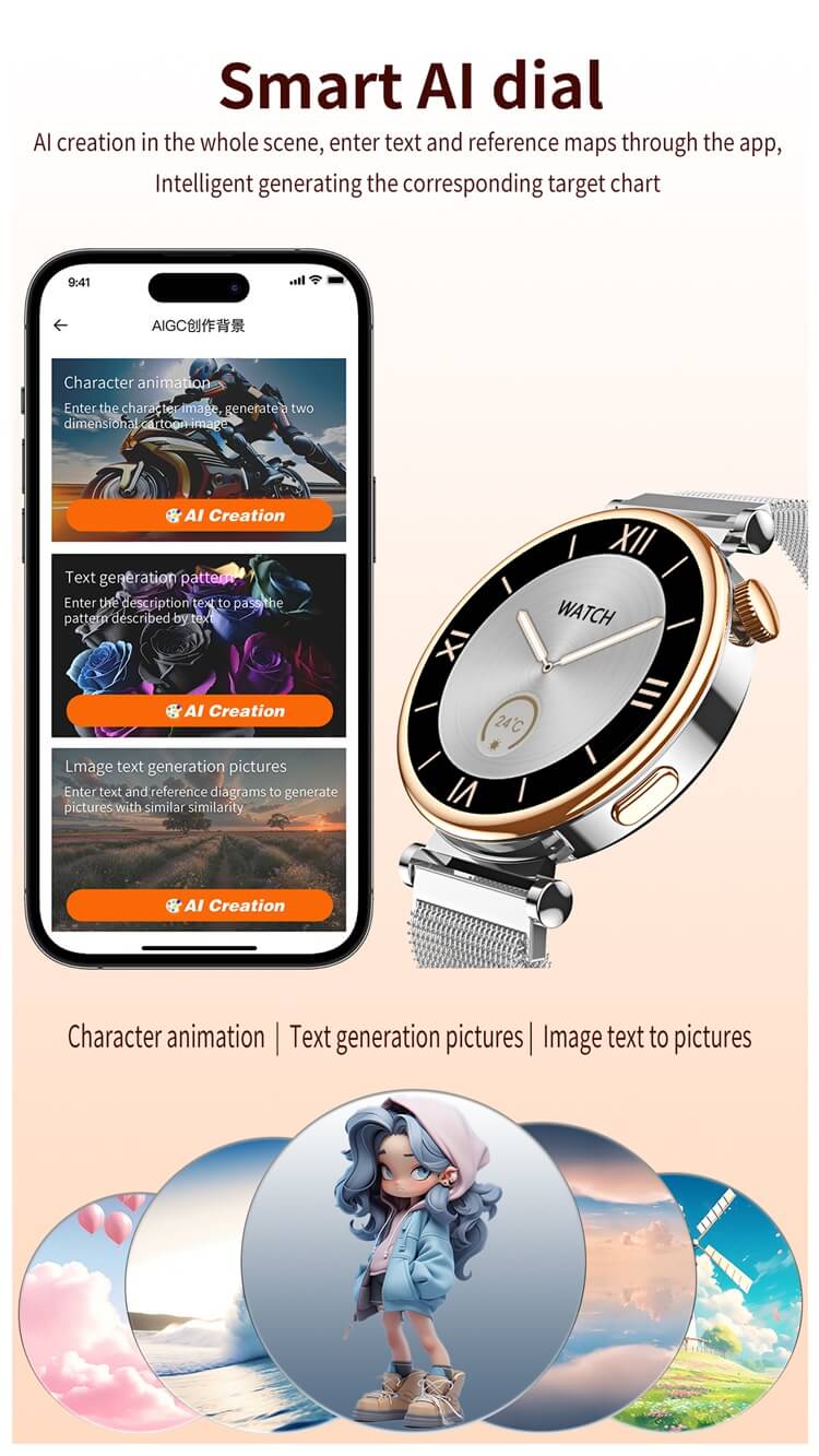 GT4 MINI Smartwatch 1.3 İnç AMOLED Yüksek Çözünürlüklü Tam Ekran NFC Erişim Kontrolü Kadın Asistan-Shenzhen Shengye Technology Co.,Ltd