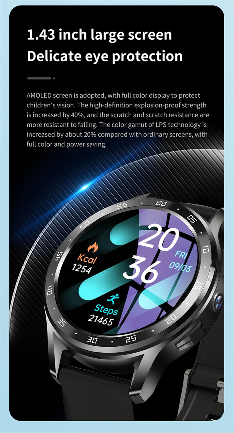 X300 PLUS 4G بطاقة Sim Smartwatch 1.43 بوصة AMOLED شاشة كبيرة متعددة المواقع بدقة - Shenzhen Shengye Technology Co.,Ltd