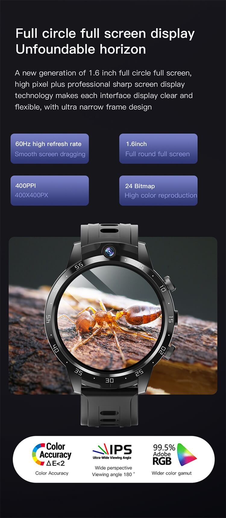 X600S 4G Carte Sim Smartwatch Écran AMOLED 1,6 pouces Contrôle d'accès NFC Pixel HD Double caméra-Shenzhen Shengye Technology Co., Ltd