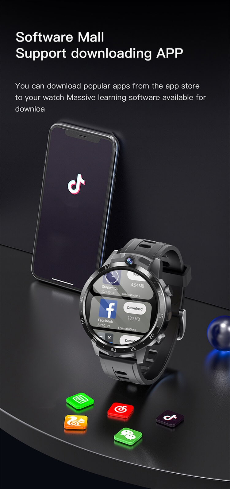 X600S 4G Sim Card Smartwatch 1.6 Inch AMOLED Screen NFC Access Control HD Pixel Dual Camera-Shenzhen Shengye Technology Co.,Ltd