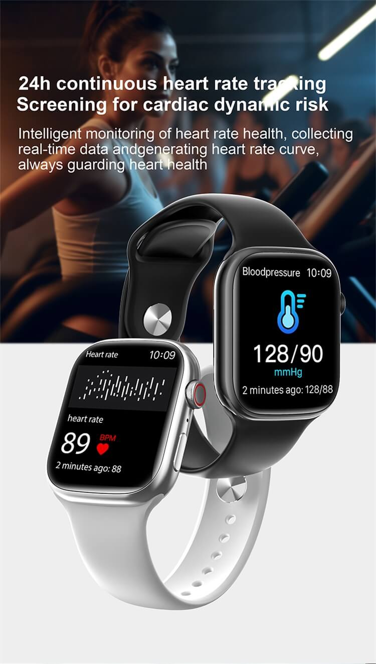 MVP-100 Smartwatch 2.3 HD شاشة كبيرة متنوعة من الأوجه الجميلة اختبار تخطيط القلب (ECG) ثلاث حلقات من الصحة-Shenzhen Shengye Technology Co.,Ltd