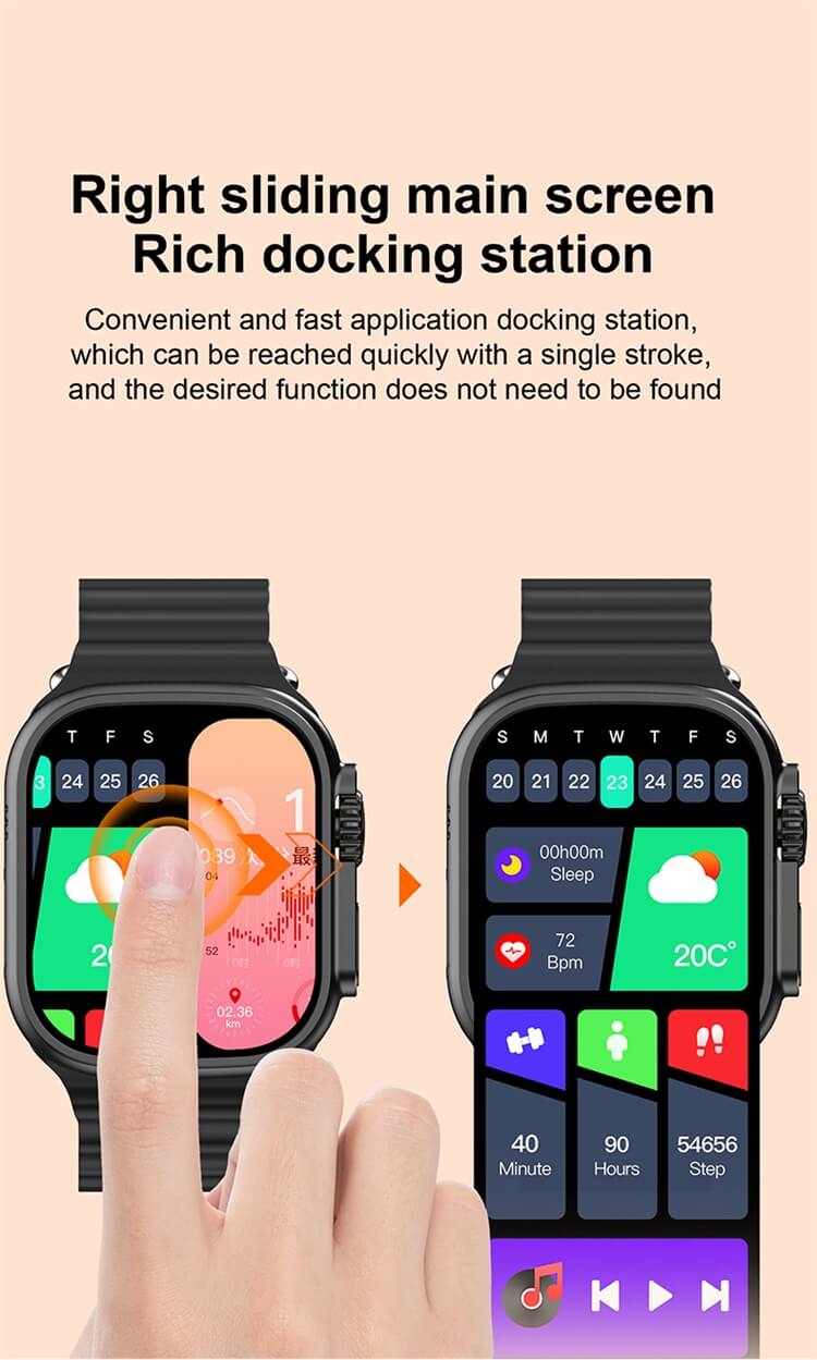 i70 Suit Smartwatch Two Watch Straps Three Rings Of Health 2.3 Inches Large Full Screen-Shenzhen Shengye Technology Co.,Ltd