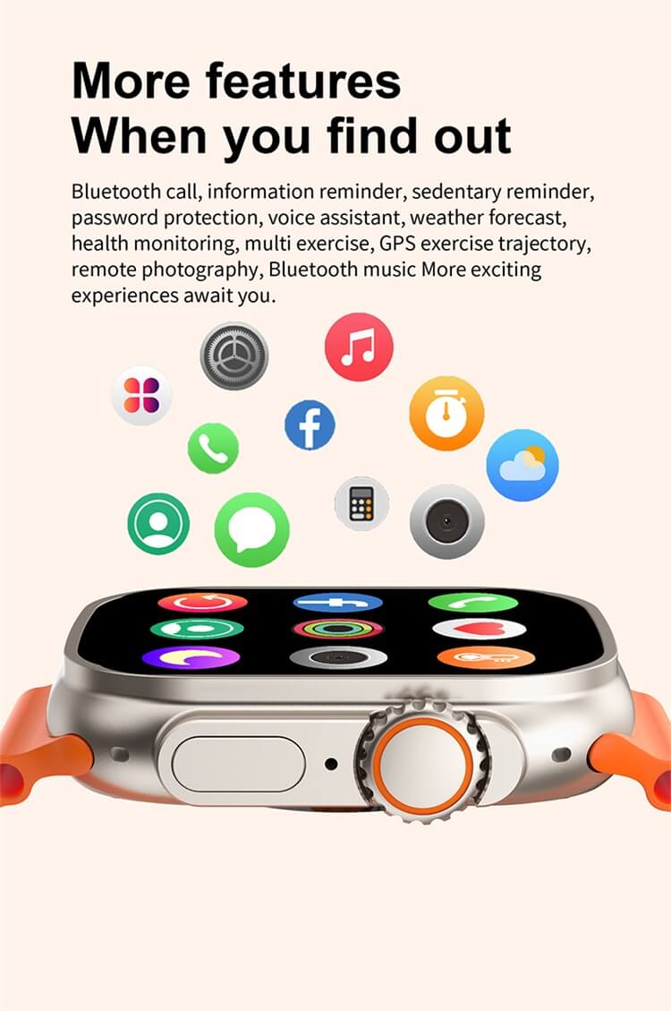 i70 Suit Smartwatch Two Watch Straps Three Rings Of Health 2.3 Inches Large Full Screen-Shenzhen Shengye Technology Co.,Ltd