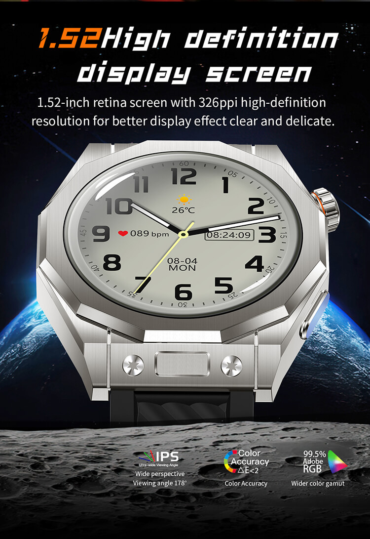 Z38 Max Smartwatch 1,52 Zoll High Definition Großbildschirm Lange Akkulaufzeit Kompassrichtungen-Shenzhen Shengye Technology Co.,Ltd