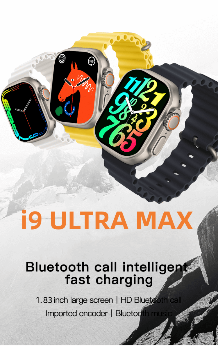 i9 Ultra Max Smartwatch 1.83 Inch Full Screen Ultra Low Power Chip Long Standby Time-Shenzhen Shengye Technology Co. Ltd