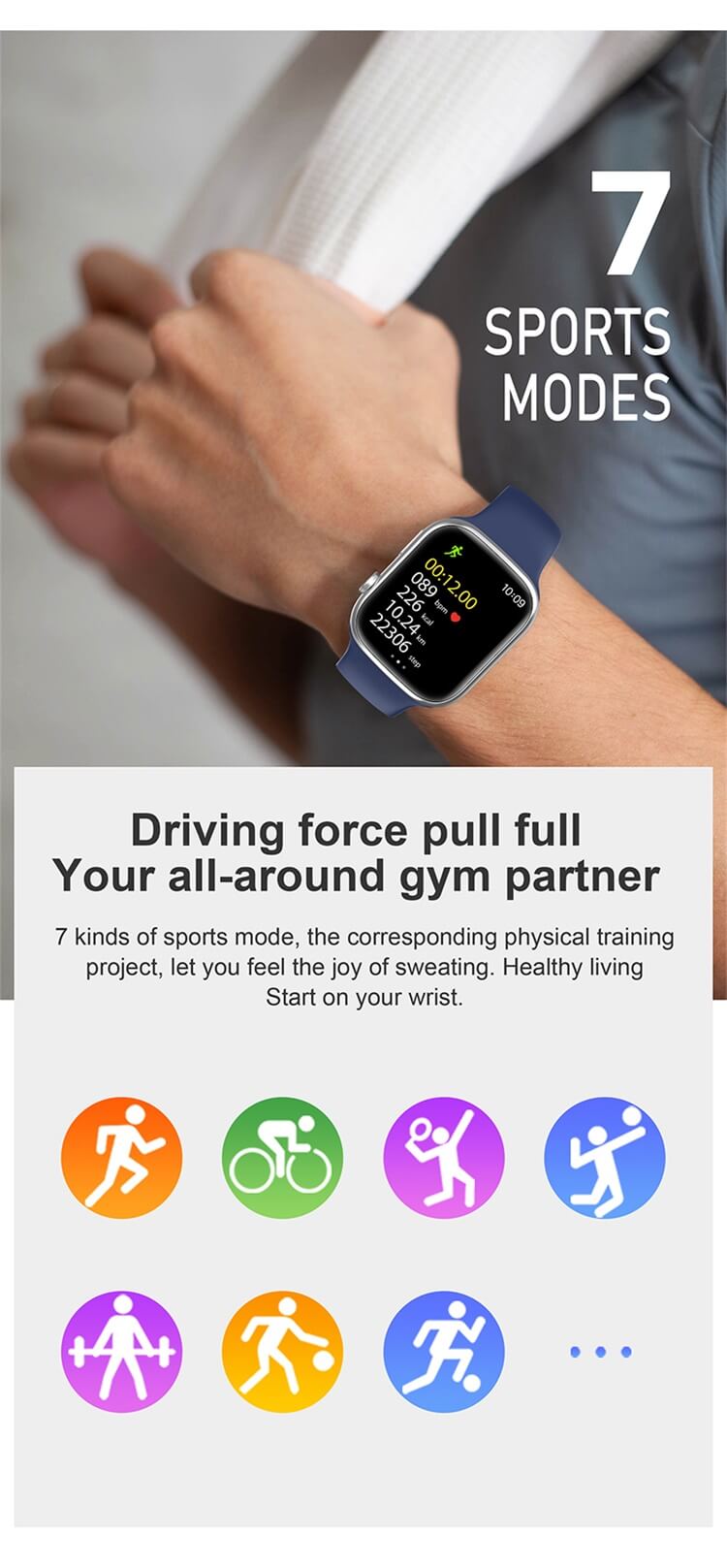 T900 Pro Max GL Smartwatch 2.3 Inches HD Large Waterproof Screen ECG Testing Healthy Monitoring-Shenzhen Shengye Technology Co. Ltd