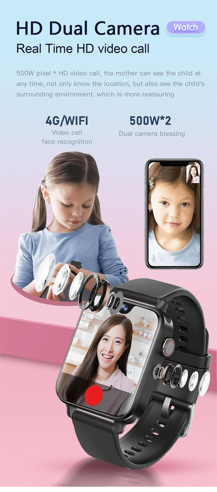 Smartwatch 11 PRO 4G All Netcom 1,78-calowy ekran AMOLED z kroplą wody Zegarek portfelowy Kamera wysokiej rozdzielczości-Shenzhen Shengye Technology Co., Ltd