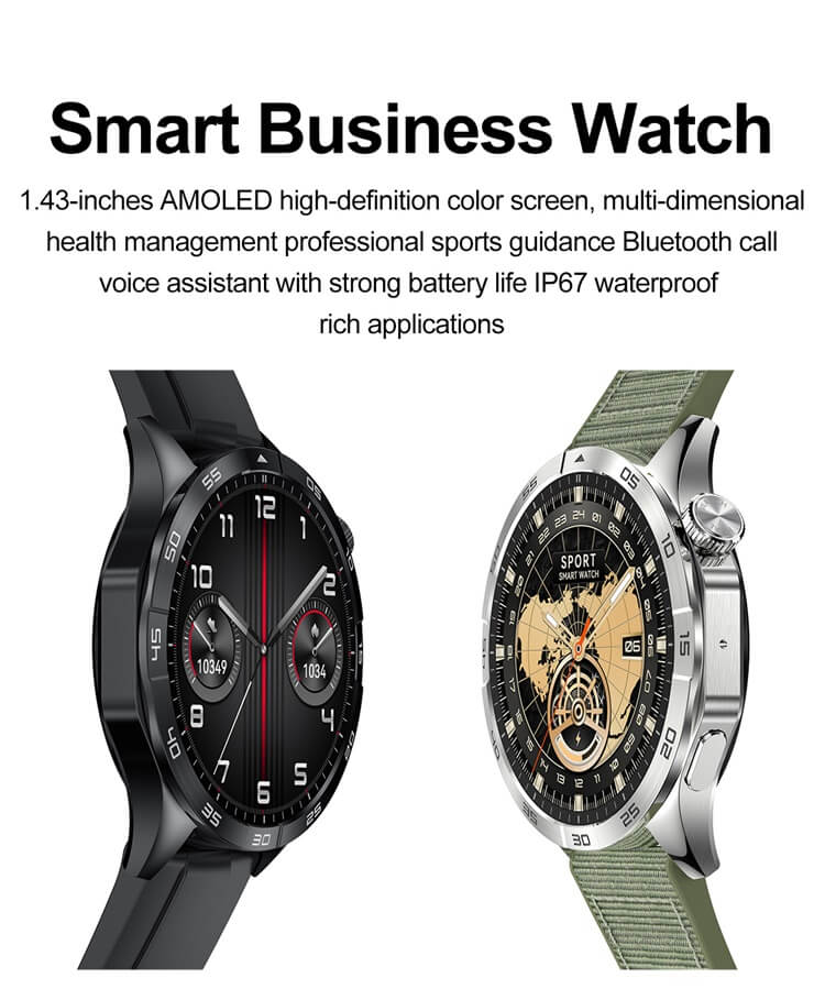 HK4 Smartwatch1.43 AMOLED High Definition Color Screen Professional Sports Guidance Long Battery Life-Shenzhen Shengye Technology Co. Ltd