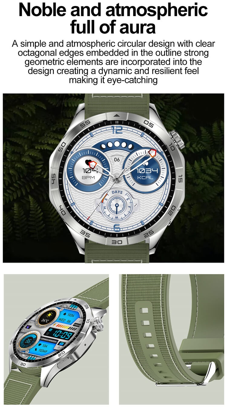 HK4 Smartwatch1.43 AMOLED Pantalla a color de alta definición Orientación deportiva profesional Batería de larga duración-Shenzhen Shengye Technology Co.,Ltd