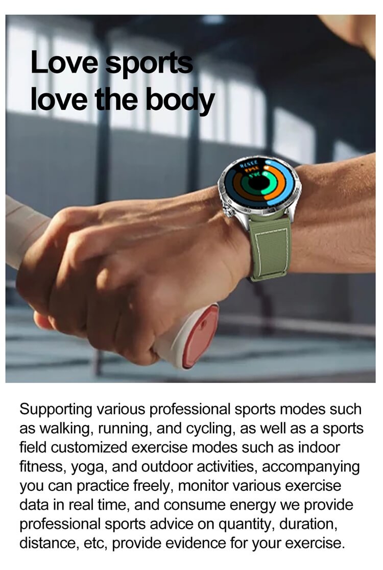 HK4 Smartwatch1.43 AMOLED High Definition Color Screen Professional Sports Guidance Long Battery Life-Shenzhen Shengye Technology Co. Ltd