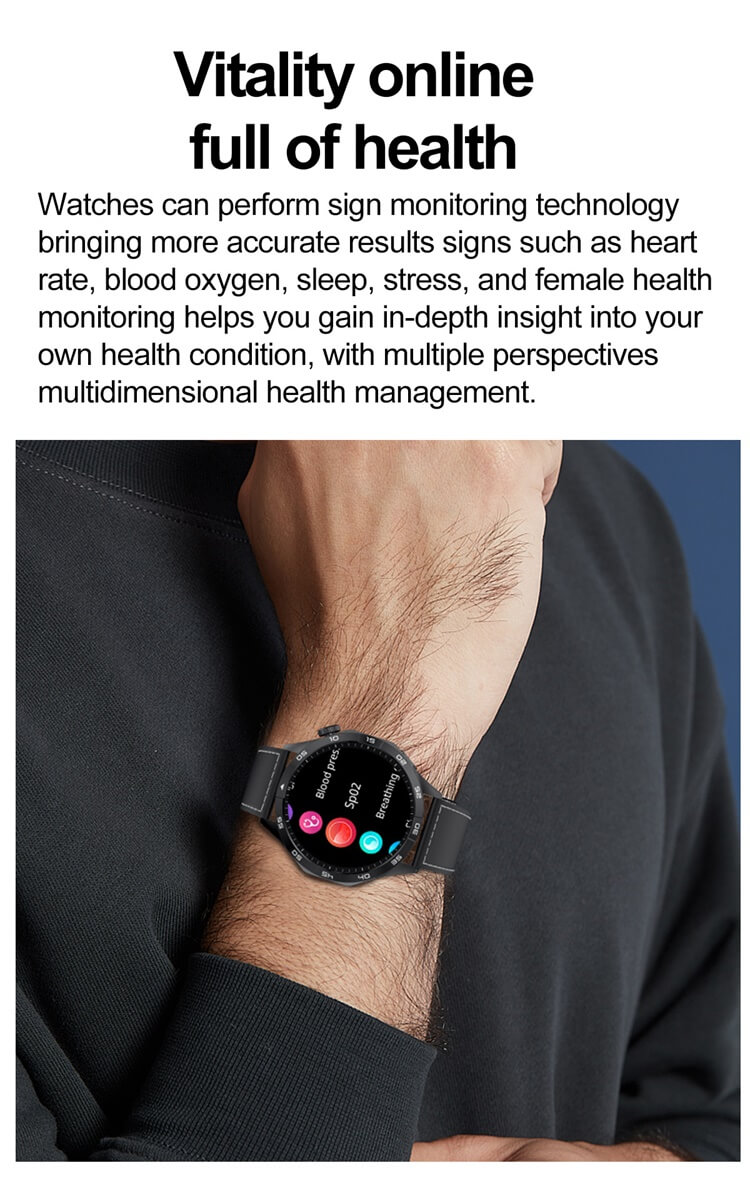 HK4 Smartwatch1.43 AMOLED High Definition Color Screen Professional Sports Guidance Long Battery Life-Shenzhen Shengye Technology Co. Ltd