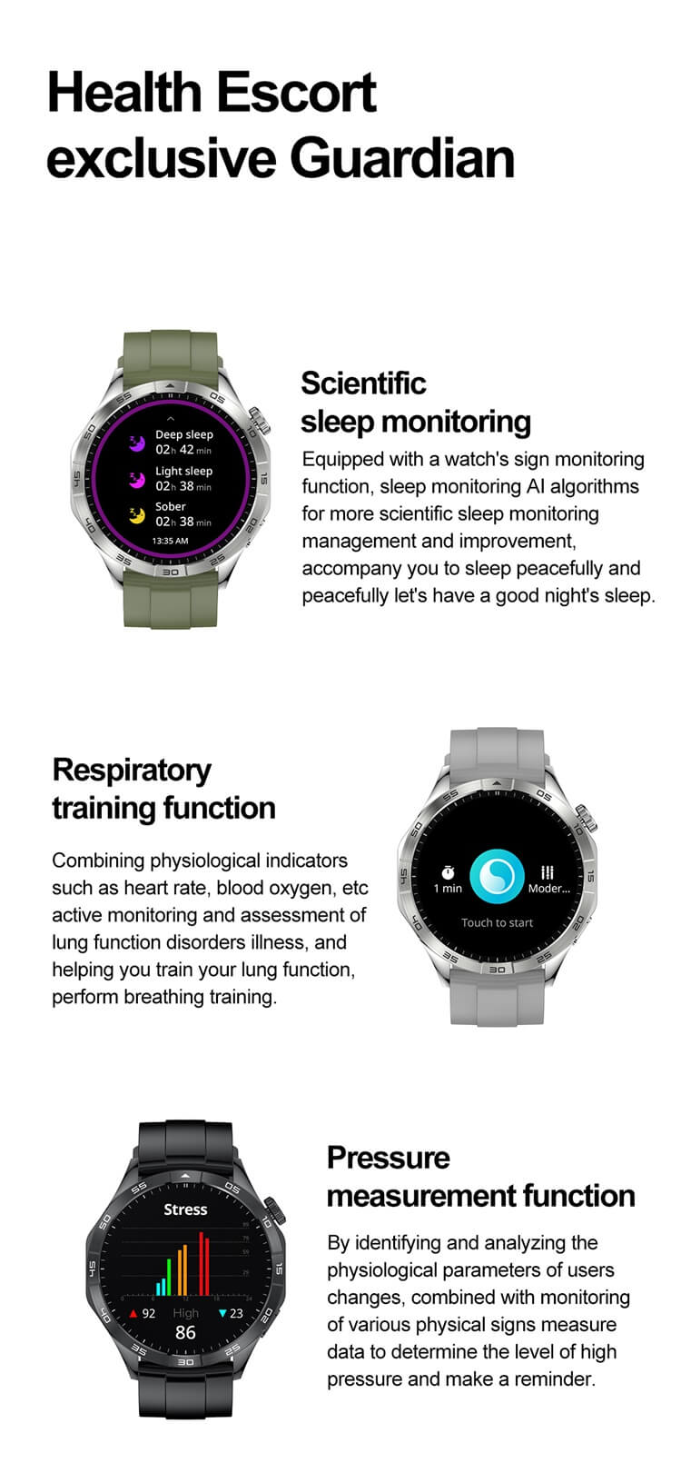 HK4 Smartwatch1.43 AMOLED High Definition Color Screen Professional Sports Guidance Long Battery Life-Shenzhen Shengye Technology Co. Ltd