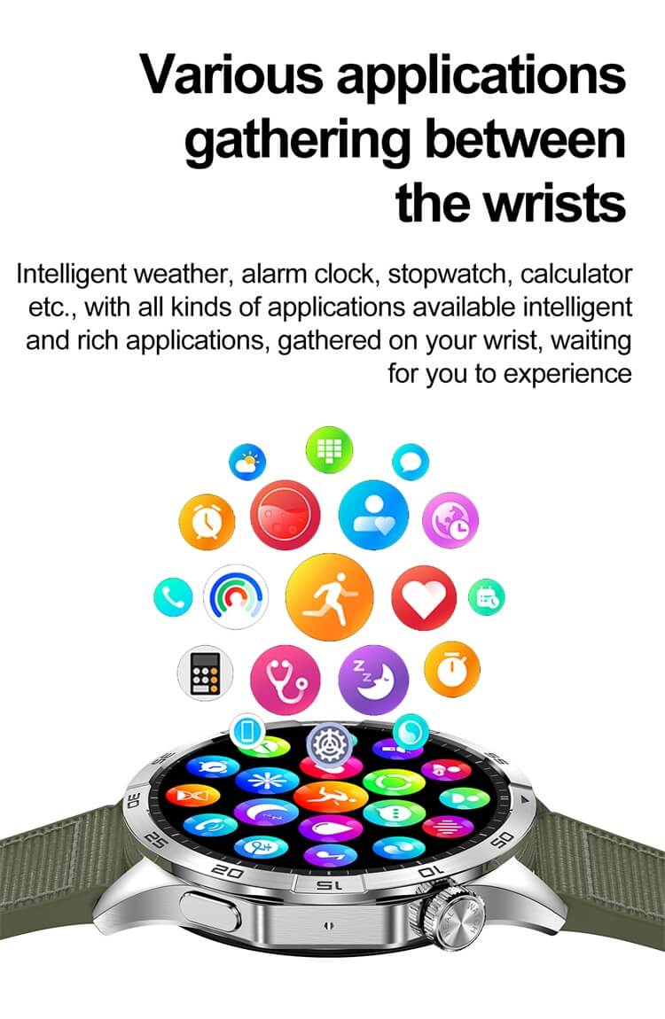 HK4 Smartwatch1.43 AMOLED High Definition Color Screen Professional Sports Guidance Long Battery Life-Shenzhen Shengye Technology Co. Ltd