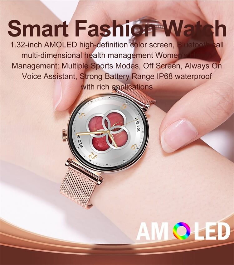 HK41 Smartwatch 1,32 Zoll AMOLED-Bildschirm IP68 wasserdicht Smart Fashion und atmosphärische Damenuhr-Shenzhen Shengye Technology Co.,Ltd
