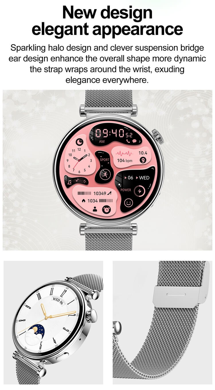 HK41 Smartwatch 1.32 İnç AMOLED Ekran IP68 Su Geçirmez Akıllı Moda Ve Atmosfer Kadın Saati-Shenzhen Shengye Technology Co.,Ltd