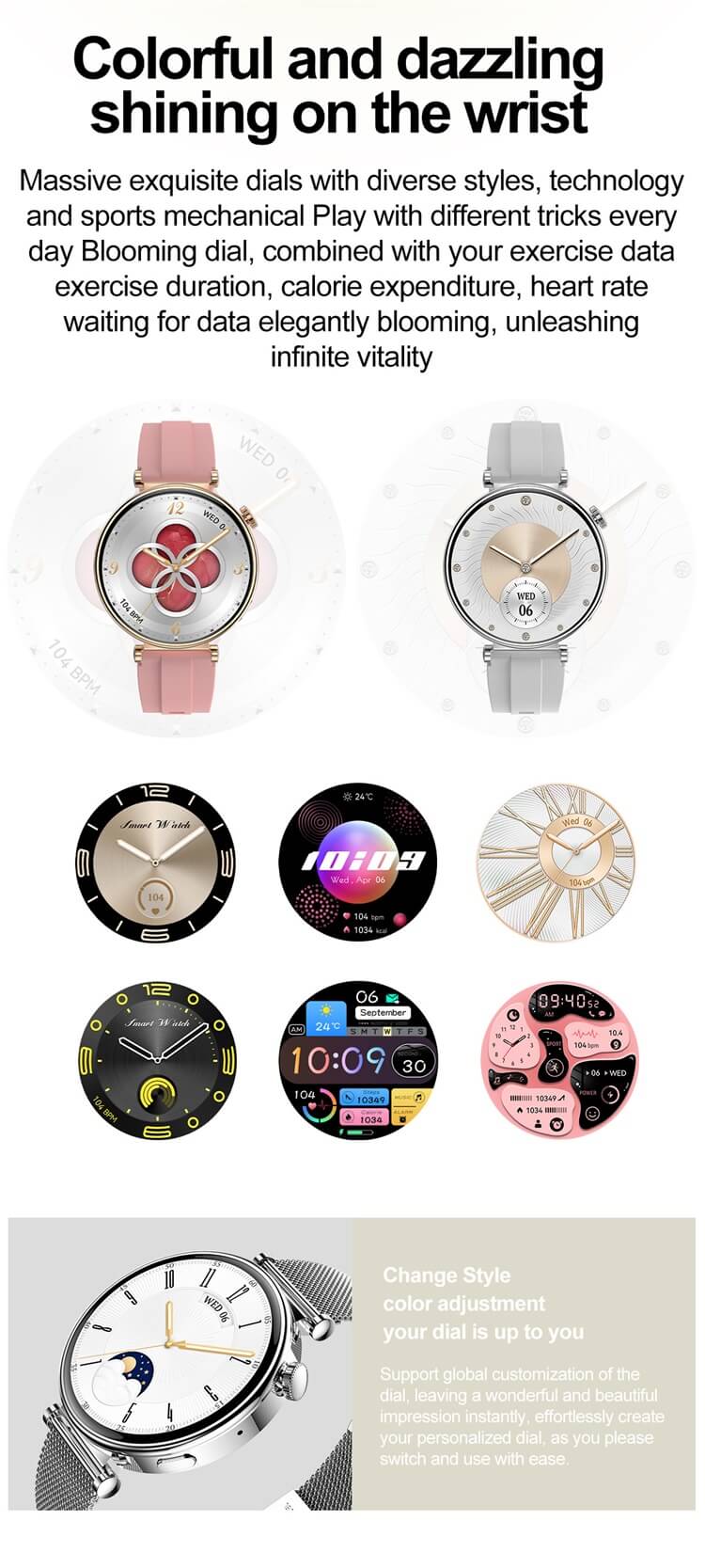 HK41 Smartwatch 1,32 Zoll AMOLED-Bildschirm IP68 wasserdicht Smart Fashion und atmosphärische Damenuhr-Shenzhen Shengye Technology Co.,Ltd