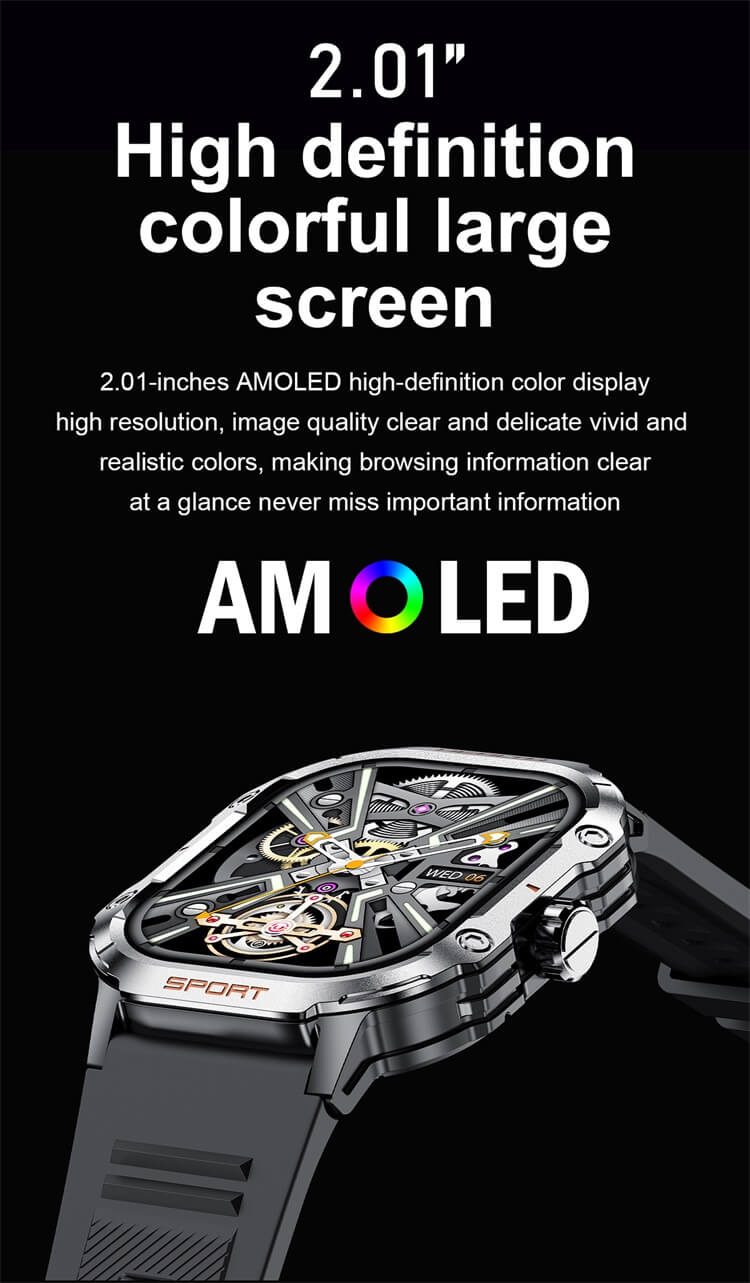 HK24 Smartwatch 2.01 İnç AMOLED Büyük Ekran Açık Hava Spor Saat Süper Hafif Aşınma-Shenzhen Shengye Technology Co.,Ltd