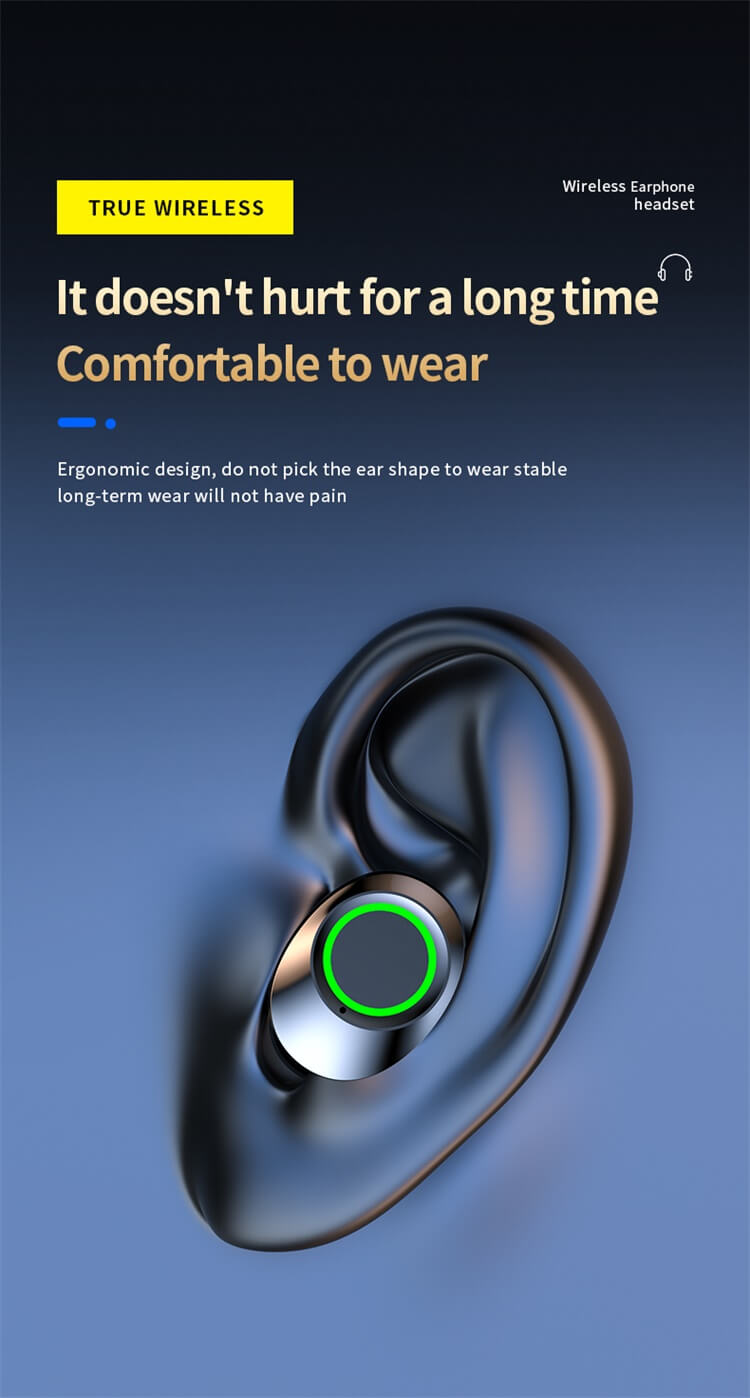 BQ50 Earbuds Super Large Charging Bay Capacity True Wireless Headphones LED Digital Design-Shenzhen Shengye Technology Co.,Ltd