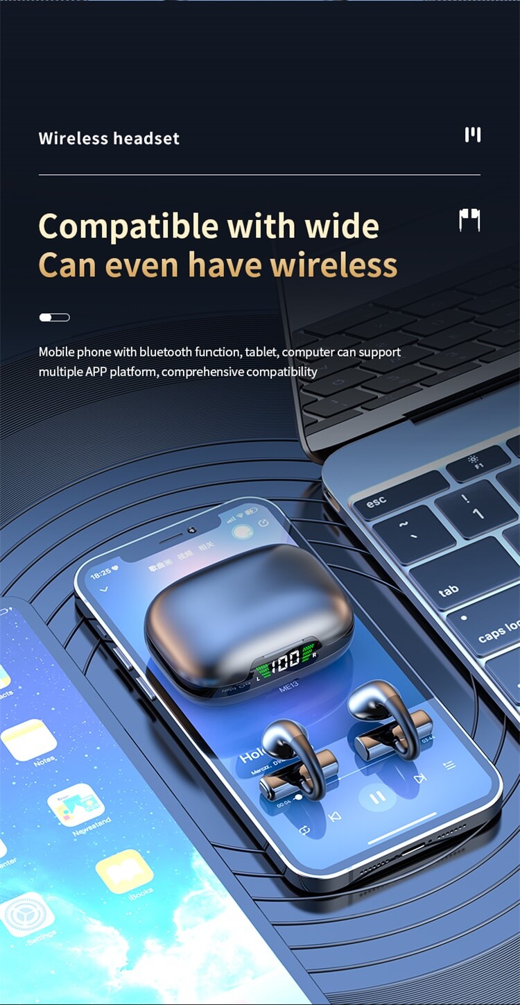 JR03 Earbuds HiFi Sound Shock Ear Type Wireless Headset Long Battery Life-Shenzhen Shengye Technology Co. Ltd