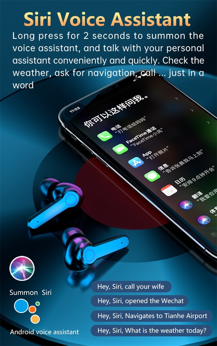 M19 Earbuds LED Digital Display Large Capacity Charging Cabin Waterproof And Sweat-proof-Shenzhen Shengye Technology Co. Ltd