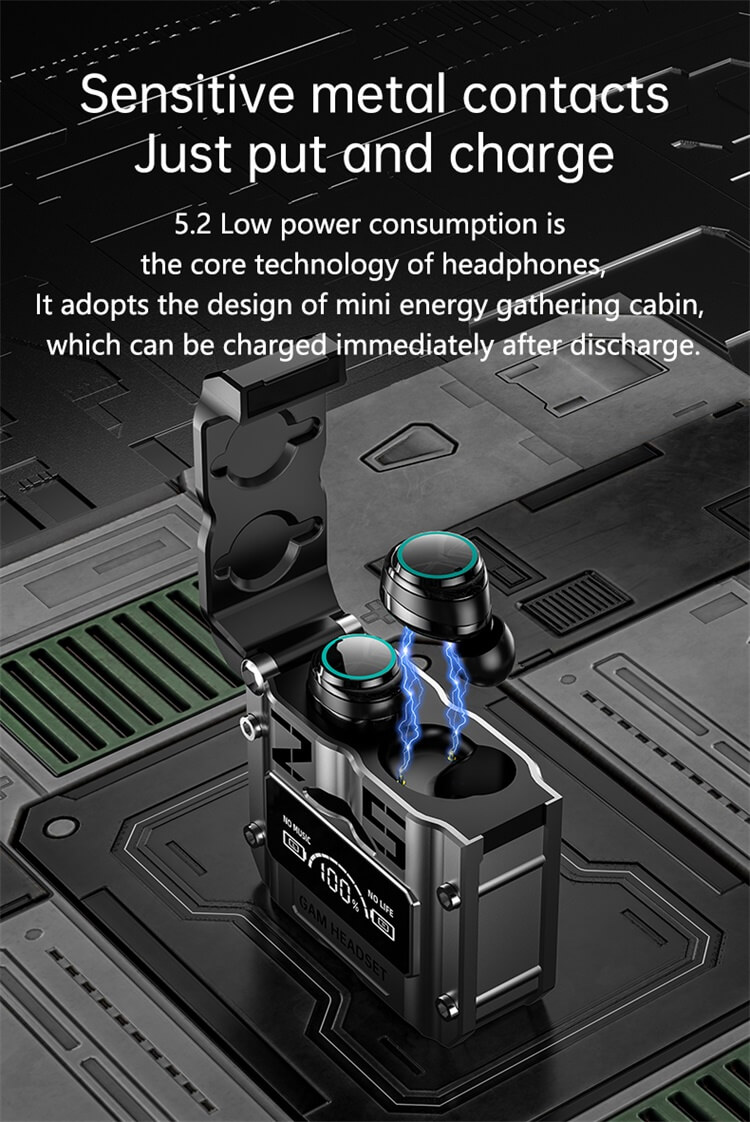 M25-Ohrhörer, tragbare Ladebox, magnetischer Lukendeckel, wasserdichte Headsets der Klasse 7-Shenzhen Shengye Technology Co., Ltd