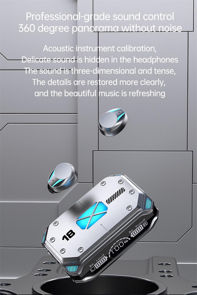 M41 Earbuds Colorful RGB Lighting Effect Strong Battery Capacity Charging Mobile Phone-Shenzhen Shengye Technology Co. Ltd