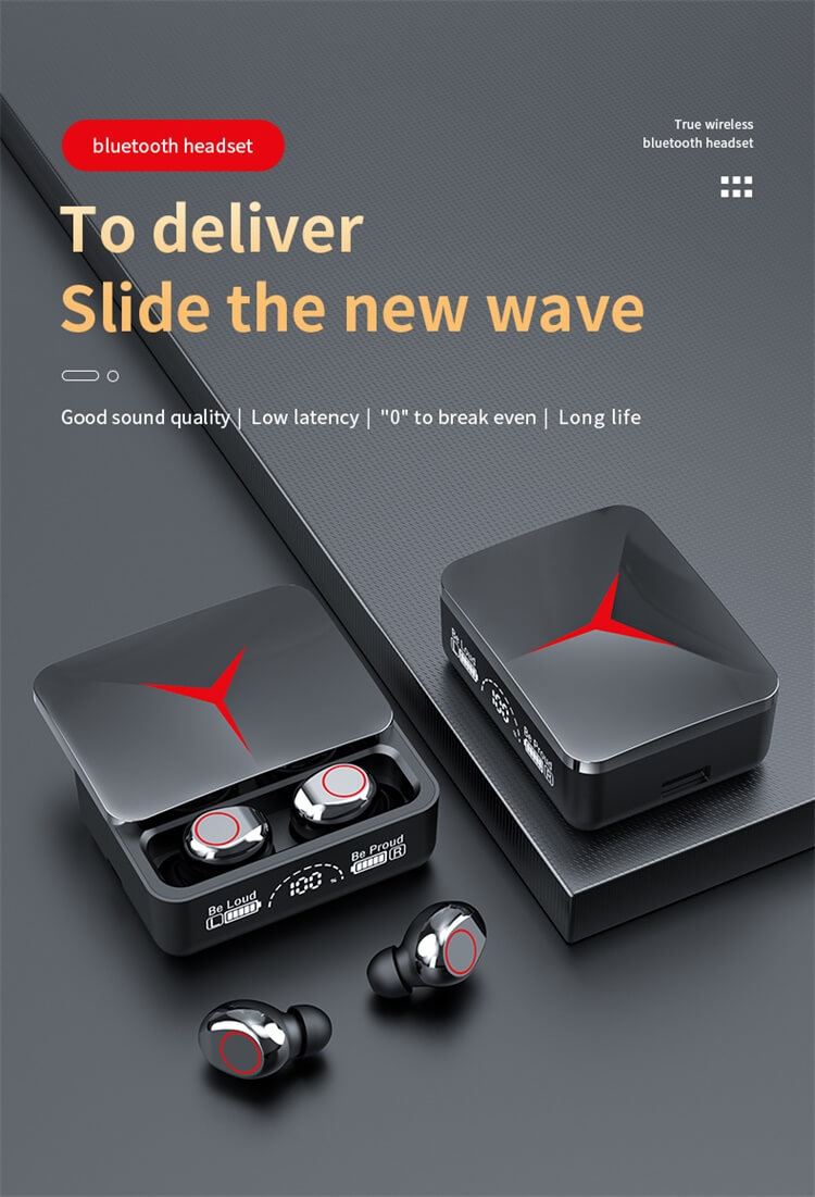 M90 Earbuds Low Latency Strong Power Reserve LED Digital Display-Shenzhen Shengye Technology Co. Ltd