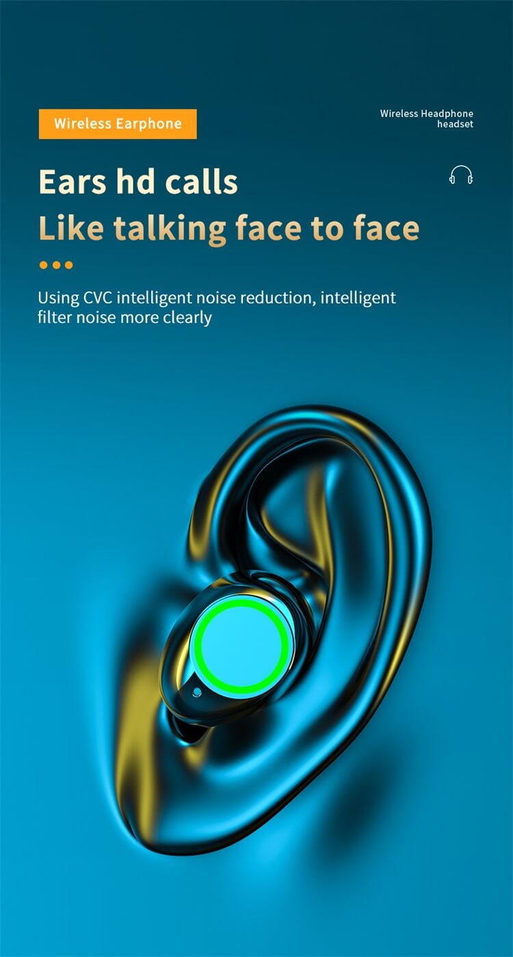 M100 Earbuds Intelligent LED Digital Display High Capacity Rechargeable Tank CVC Noise Reduction-Shenzhen Shengye Technology Co. Ltd