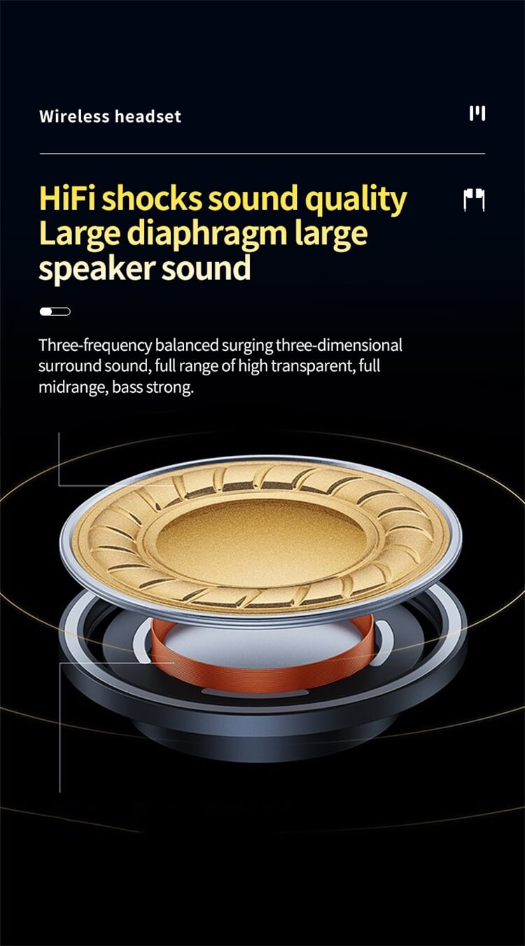 TG07 Earbuds Clear Communication LED Three-Truth Digital Display Large Capacity Charging Box-Shenzhen Shengye Technology Co. Ltd