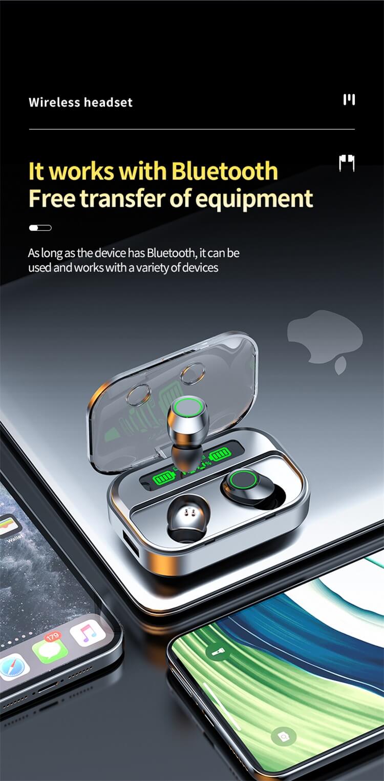 TG07 Earbuds Clear Communication LED Three-Truth Digital Display Large Capacity Charging Box-Shenzhen Shengye Technology Co. Ltd