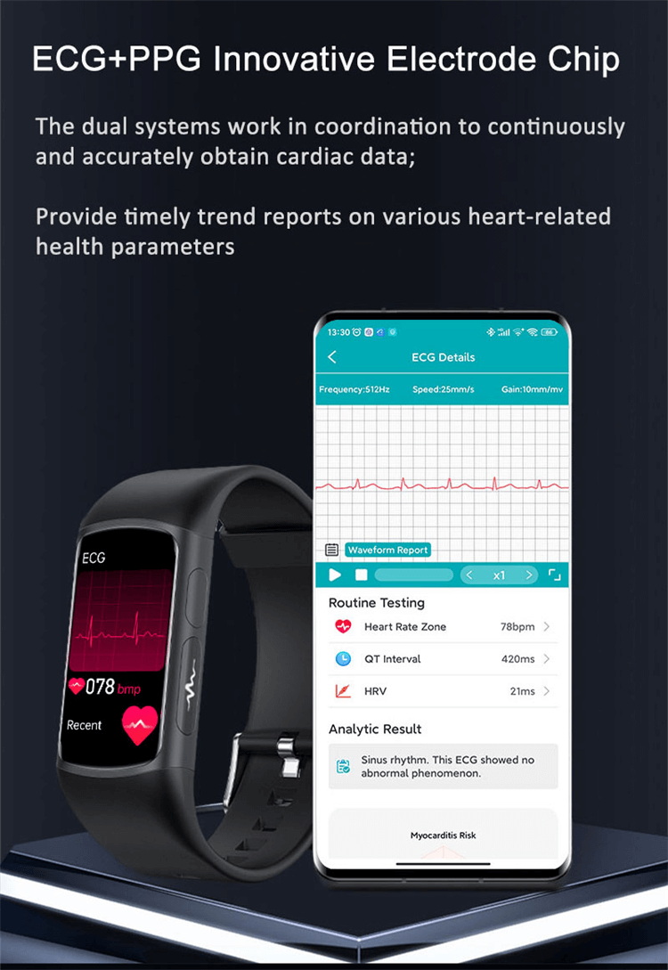 H8 Smartwatch ECG Testing Healthy Monitoring Bracelet Multiple Movement Modes-Shenzhen Shengye Technology Co.,Ltd