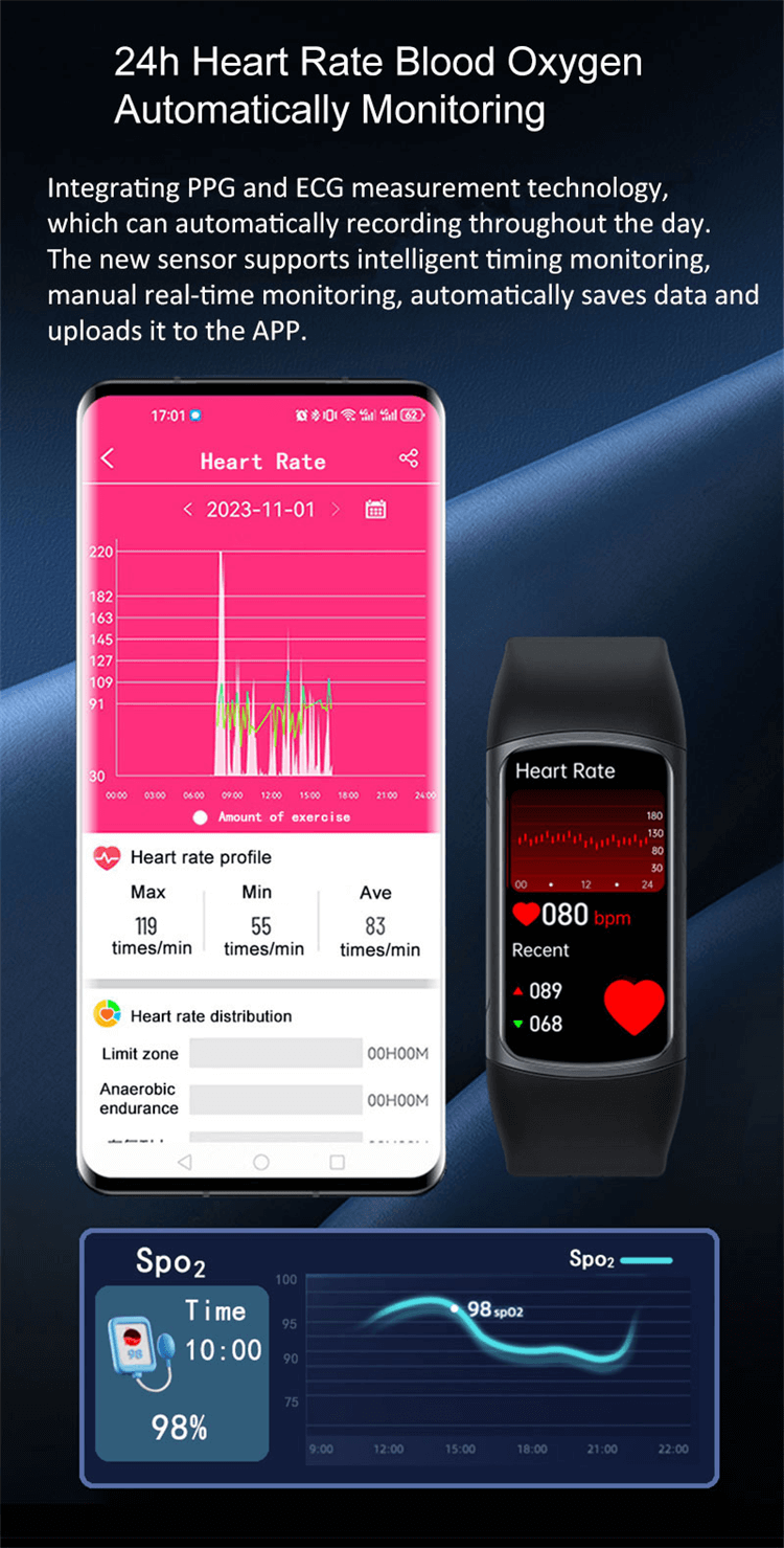 H8 Smartwatch Testowanie EKG Zdrowa bransoletka monitorująca Wiele trybów ruchu-Shenzhen Shengye Technology Co., Ltd