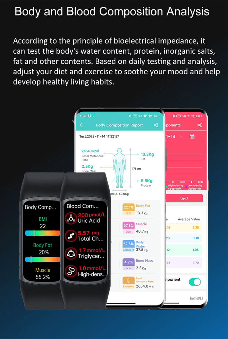 H8 Smartwatch ECG Testando Pulseira de Monitoramento Saudável Múltiplos Modos de Movimento-Shenzhen Shengye Technology Co., Ltd