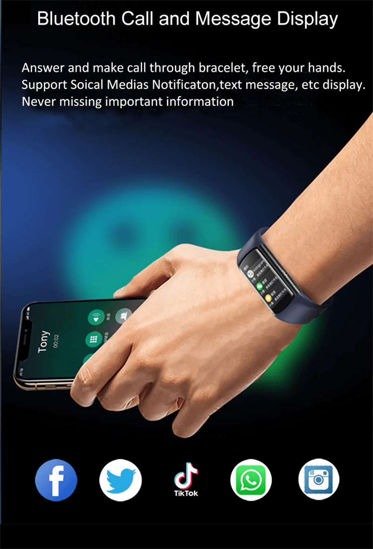 H8 Smartwatch ECG Testing Healthy Monitoring Bracelet Multiple Movement Modes-Shenzhen Shengye Technology Co.,Ltd