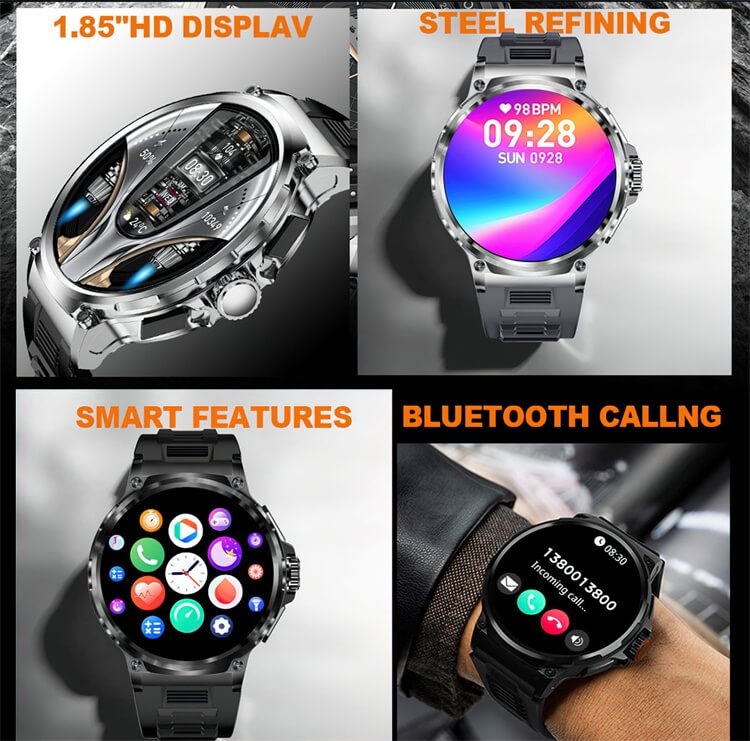 Montre connectée V69, très grand écran de 1,85 pouces, capacité de la batterie de 710 Mah, différents styles de sangles, sélection-Shenzhen Shengye Technology Co., Ltd