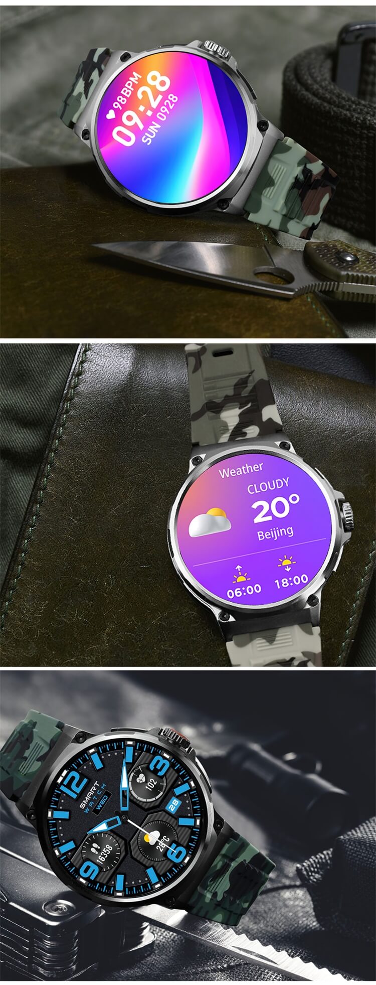 Smartwatch V69 1,85 cala, bardzo duży ekran, 710 Mah Pojemność baterii Różne style Wybór pasków-Shenzhen Shengye Technology Co., Ltd